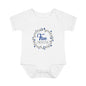 Blue Milestone Wreath Onesie-Five Months