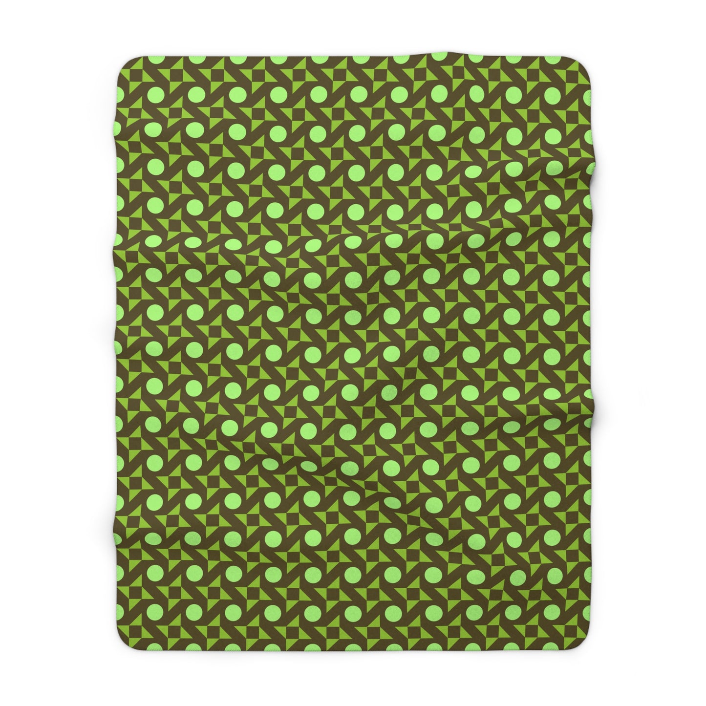 Pistachio Pinwheels Fleece Blanket