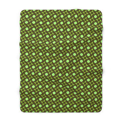 Pistachio Pinwheels Fleece Blanket