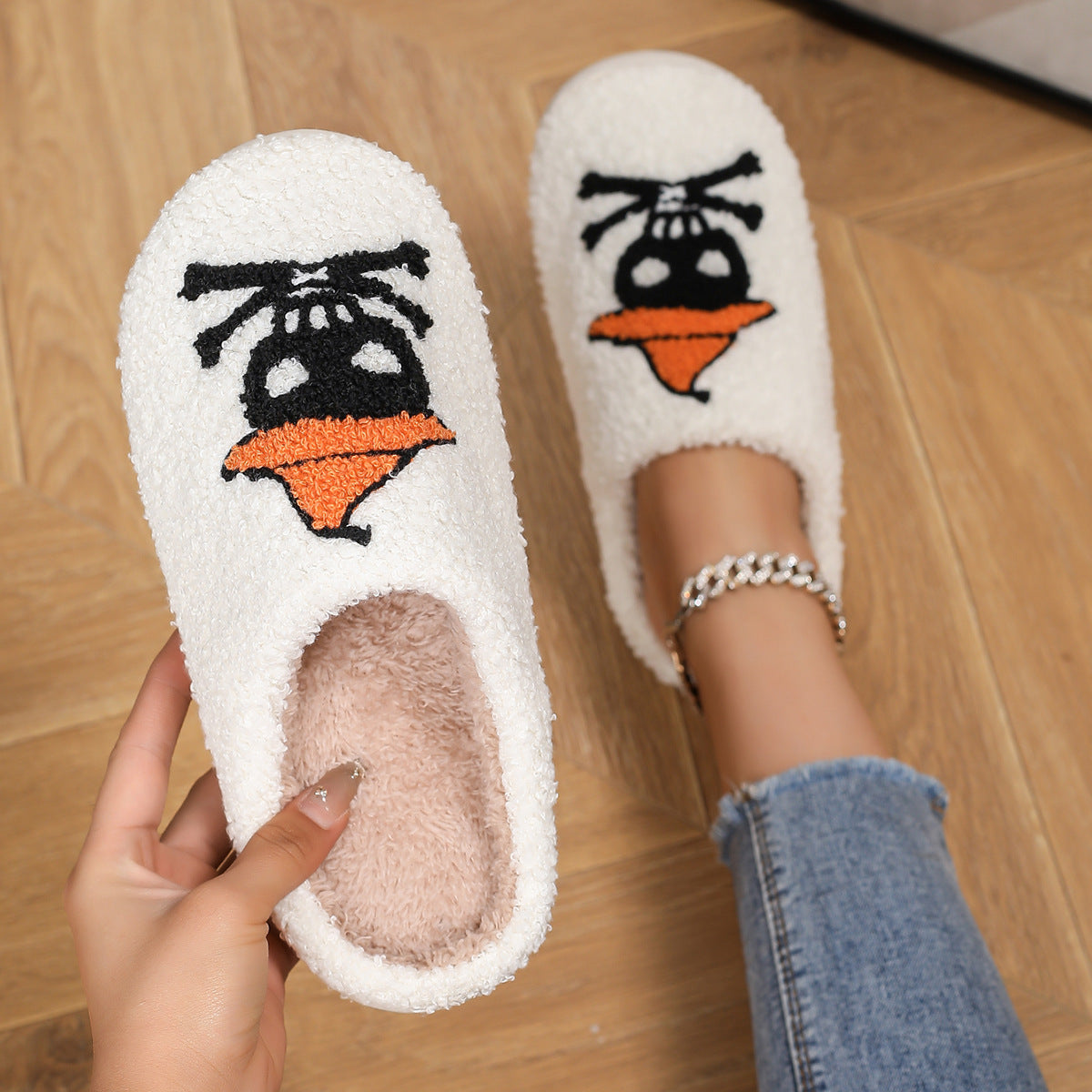 Halloween Pumpkin House Slippers