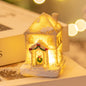 Small Christmas LED Light Up Resin House Village