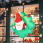 Christmas Window Santa Inflatable – 4ft with Wreath & LED Lights