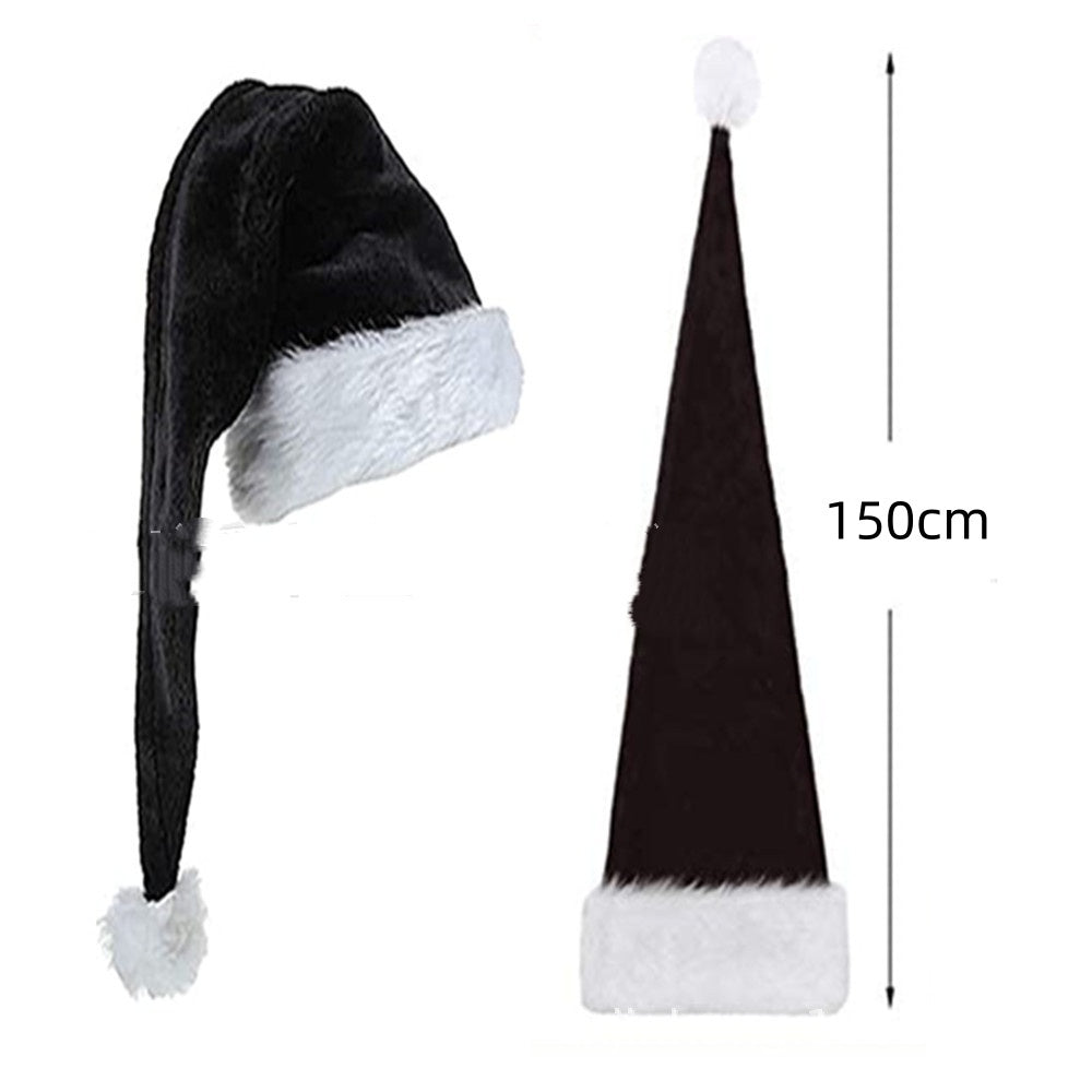 Extra Long Christmas Plush Santa Hat