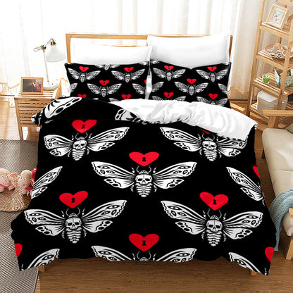 Creepy Acherontia Lachesis Moth Down Duvet Bedroom Set