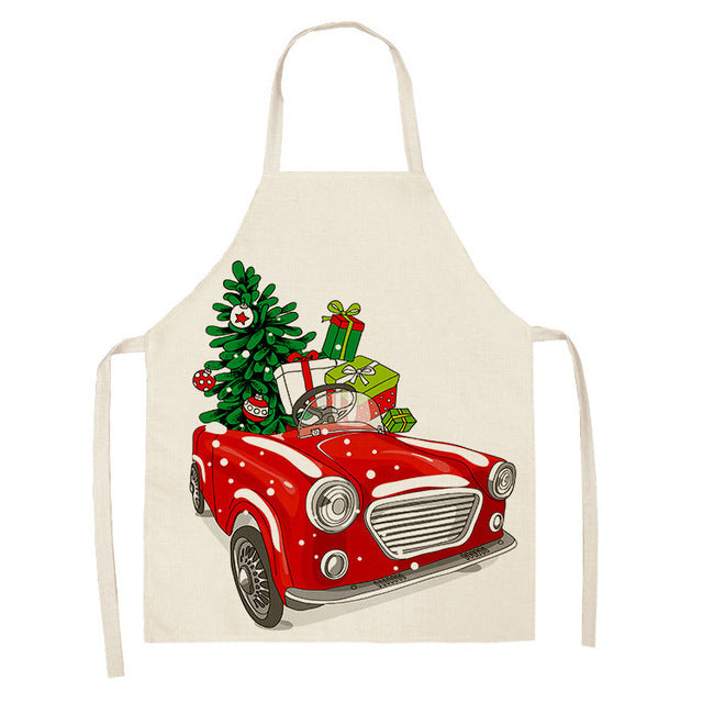 Christmas Series Cotton And Linen Aprons Variety