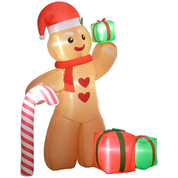 Sweet Treat Gingerbread Man LED Inflatable
