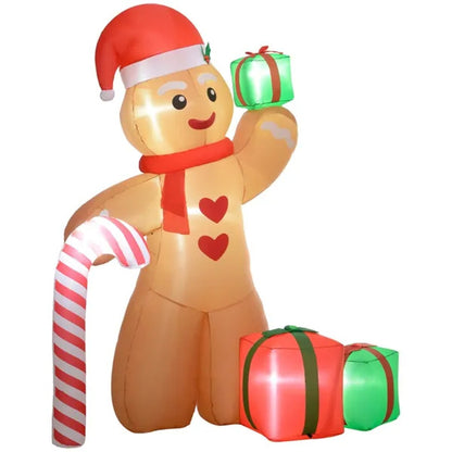 Sweet Treat Gingerbread Man LED Inflatable