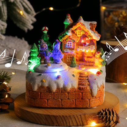 Mini Rotating Gingerbread Man Music Box