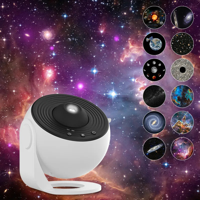 Night Light Galaxy Projector 360 Degree Starry Sky Rotating Planetarium Lamp