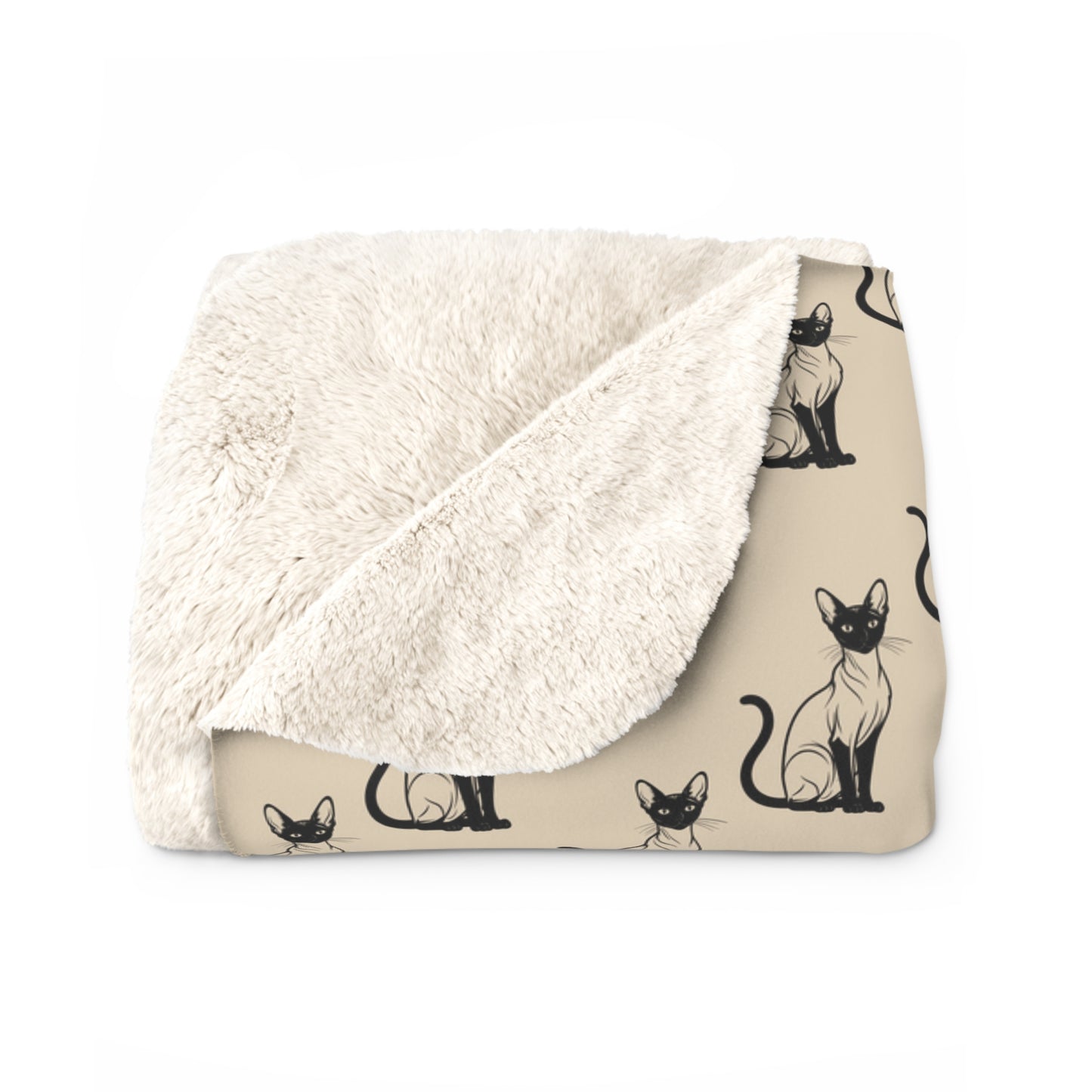 Siamese Charm – Sandy Dune Fleece Blanket