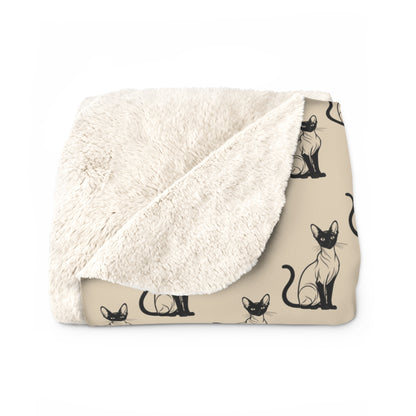 Siamese Charm – Sandy Dune Fleece Blanket