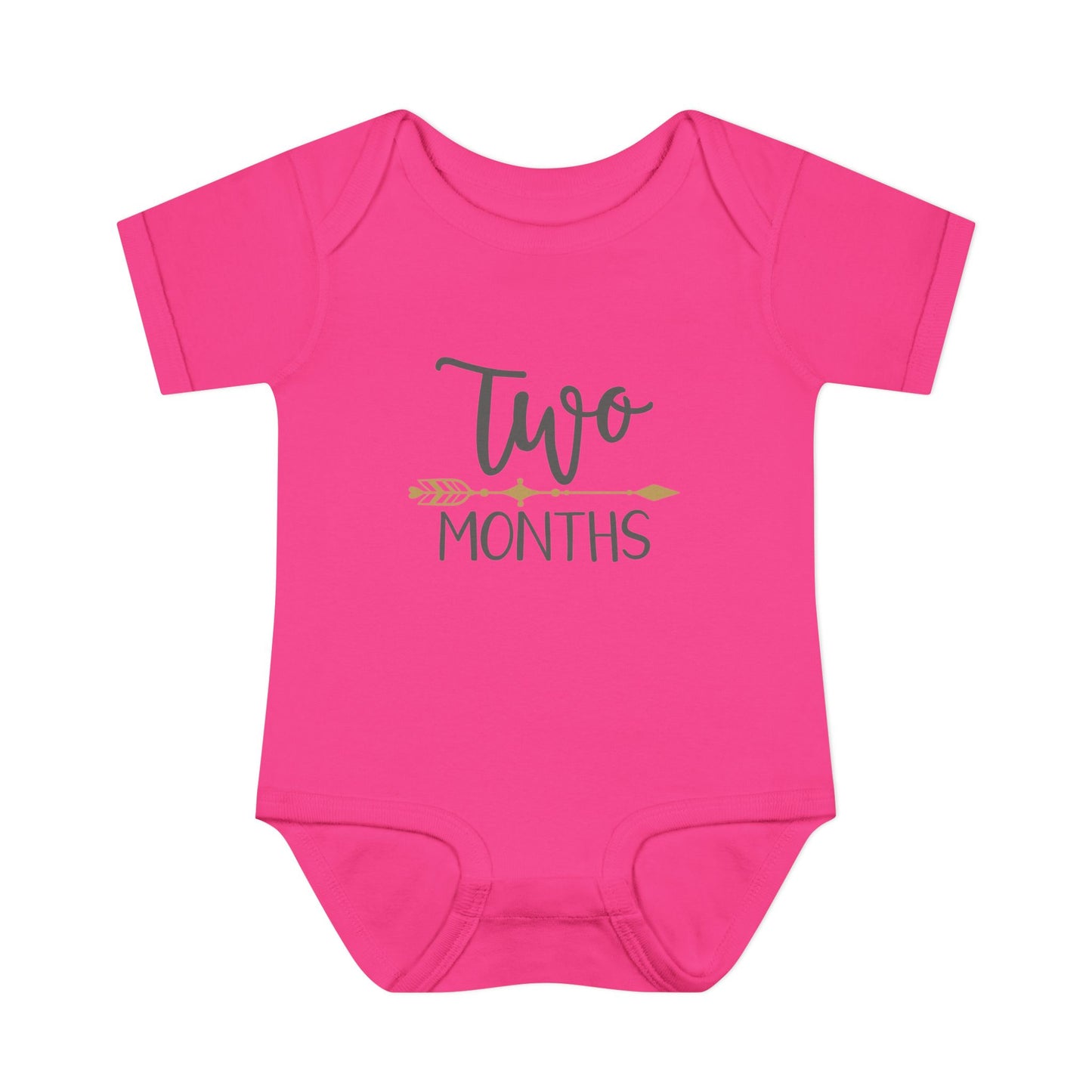 Golden Arrow Milestone Baby Bodysuit-Two Months