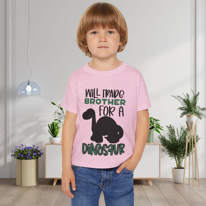 Will Trade Brother For A Dinosaur Heavy Cotton™ Toddler T-shirt