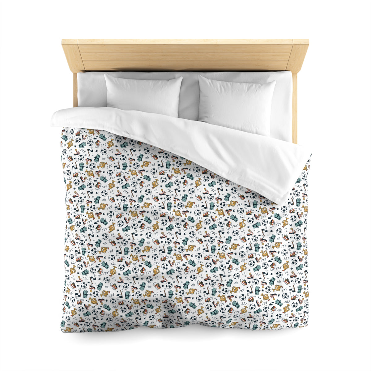 Little Soccer Legends Microfiber Duvet Cover
