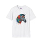 Colorful Zebra Adult T-shirt