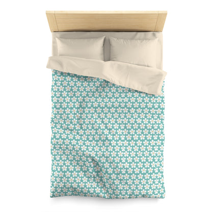 Tealberry Blooms Microfiber Duvet Cover