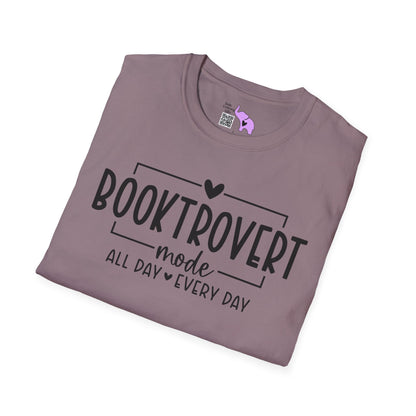 Booktrovert Mode All Day Every Day Adult T-shirt