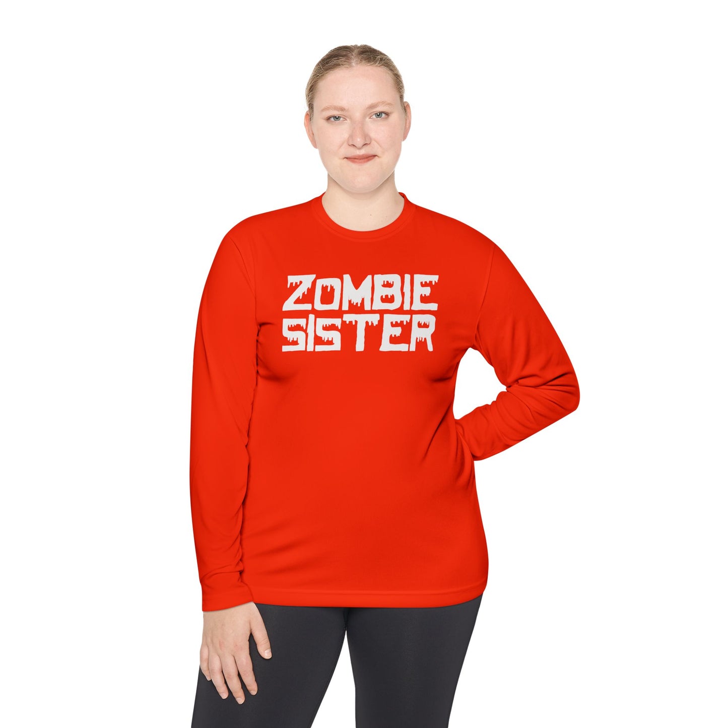 ""Zombie Sister Adult Long Sleeve Tee
