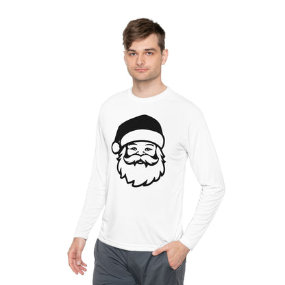 Santa Face Adult Long Sleeve Tee