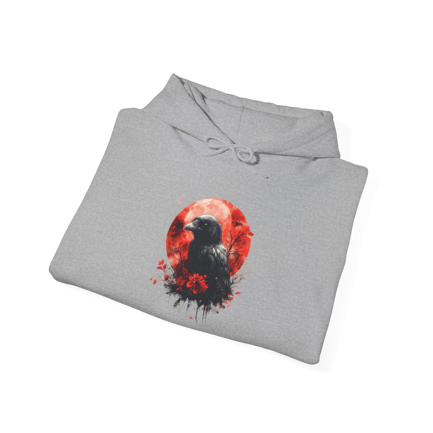 Creepy Raven Heavy Blend™ Hooded Sweatshirt