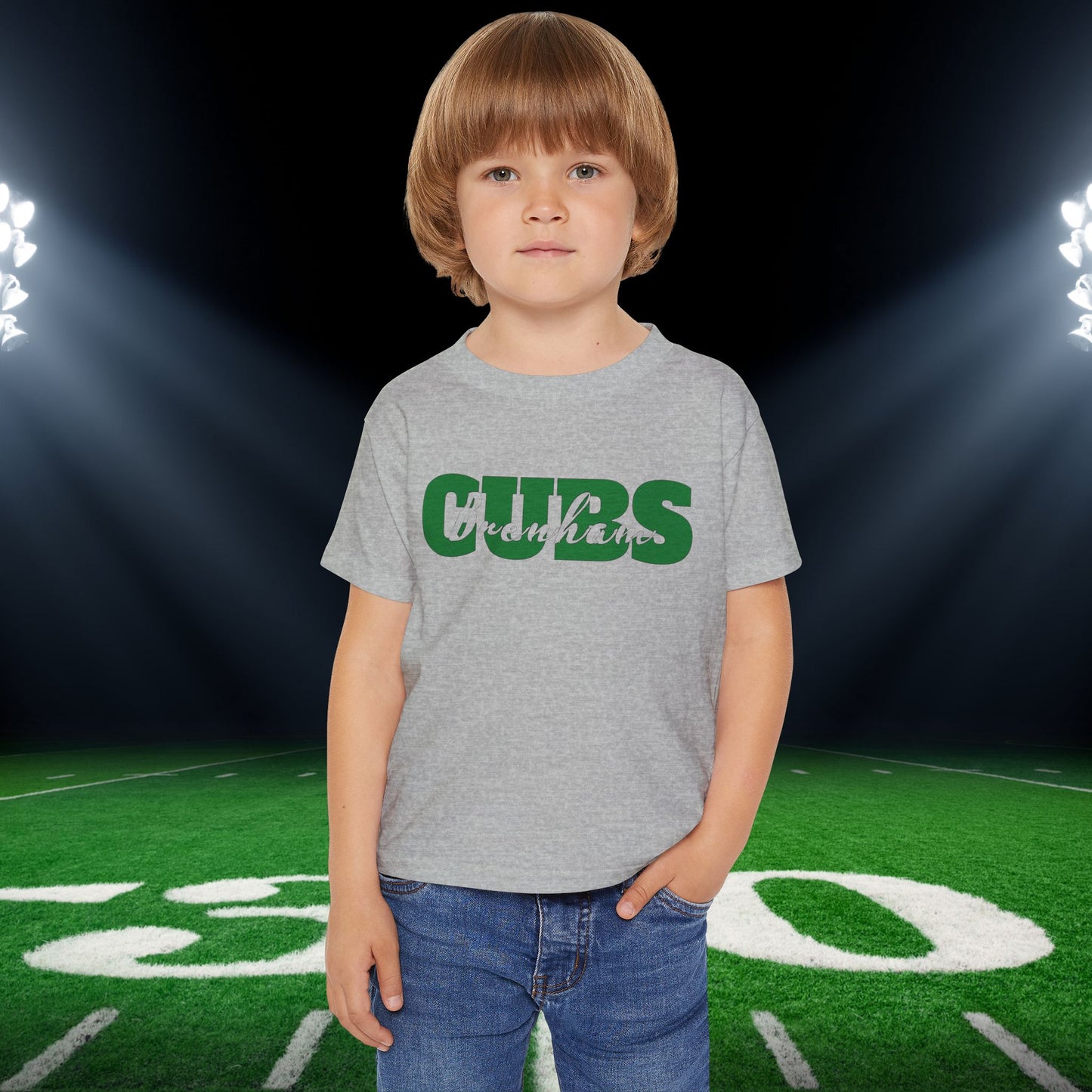 Brenham Cubs Double Text Heavy Cotton™ Toddler T-shirt