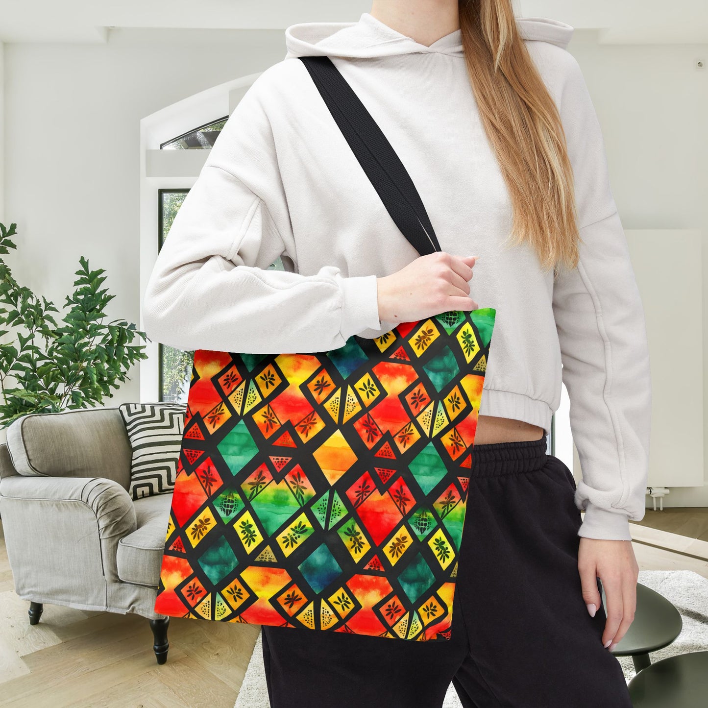 Freedom Flame Canvas Tote Bag