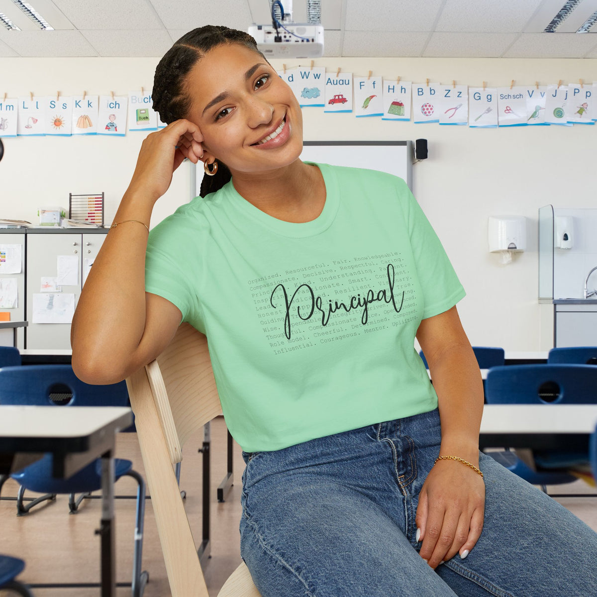 Principal (Descriptive Words) Adult T-shirt