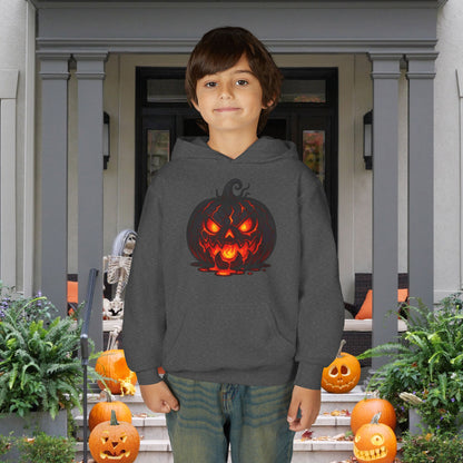 ""Inferno Jack-O’-Lantern Youth Heavy Blend Hoodie