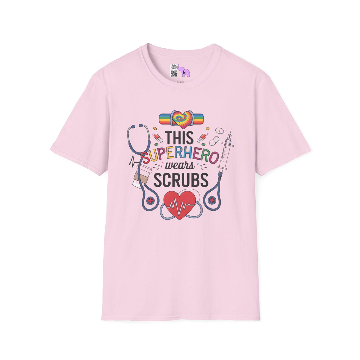 This Superhero Wears Scrubs Adult T-shirt
