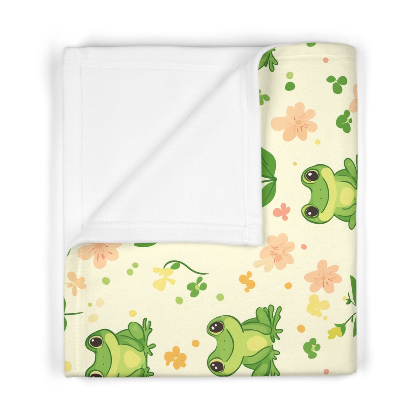 Froggy Meadow Baby Blanket