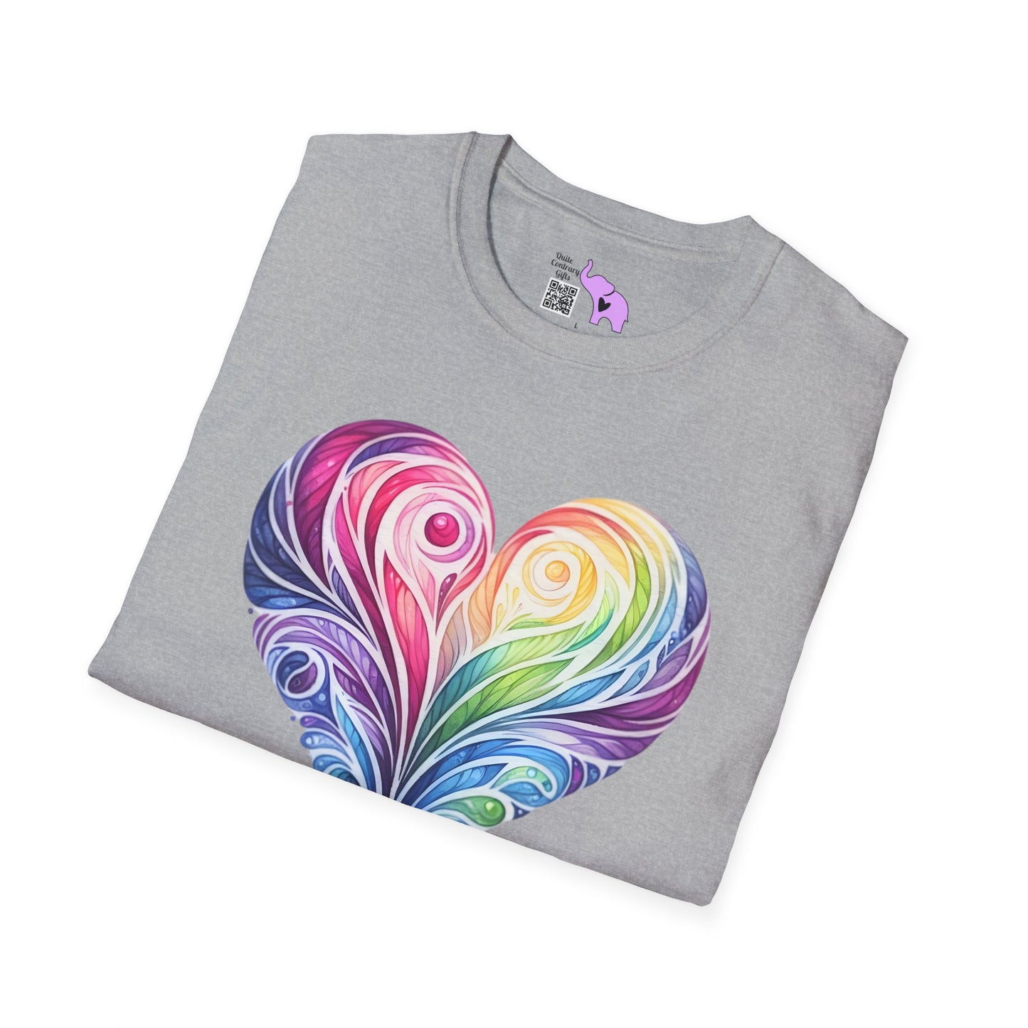 Colorwave Heart Adult T-shirt