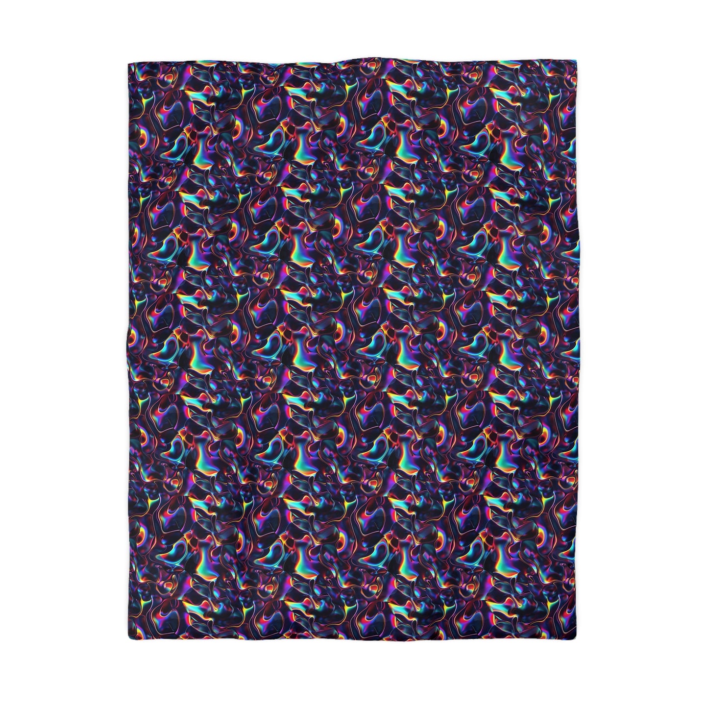 Holographic Mirage Microfiber Duvet Cover