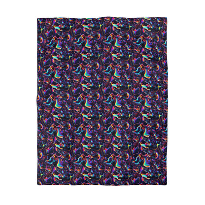 Holographic Mirage Microfiber Duvet Cover