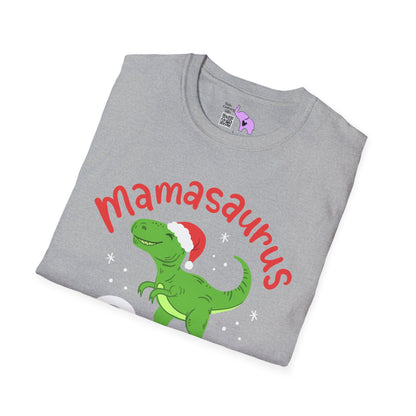 Christmas Mamasaurus Rex Adult T-shirt