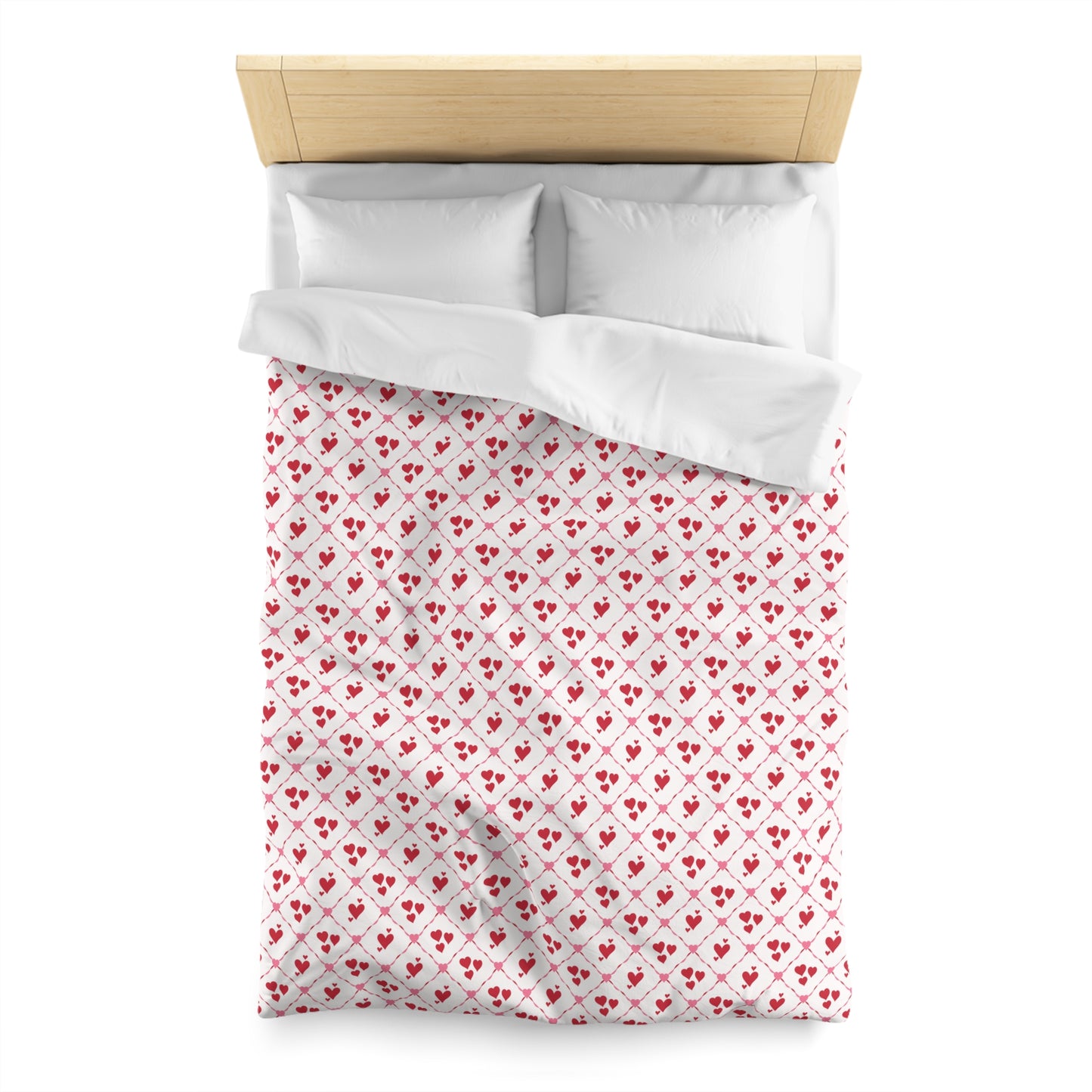 Cupid’s Lattice Microfiber Duvet Cover