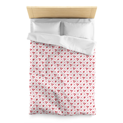Cupid’s Lattice Microfiber Duvet Cover