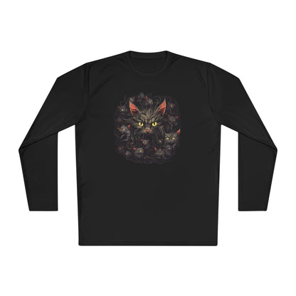 Creepy Black Cats 1 Adult Long Sleeve Tee