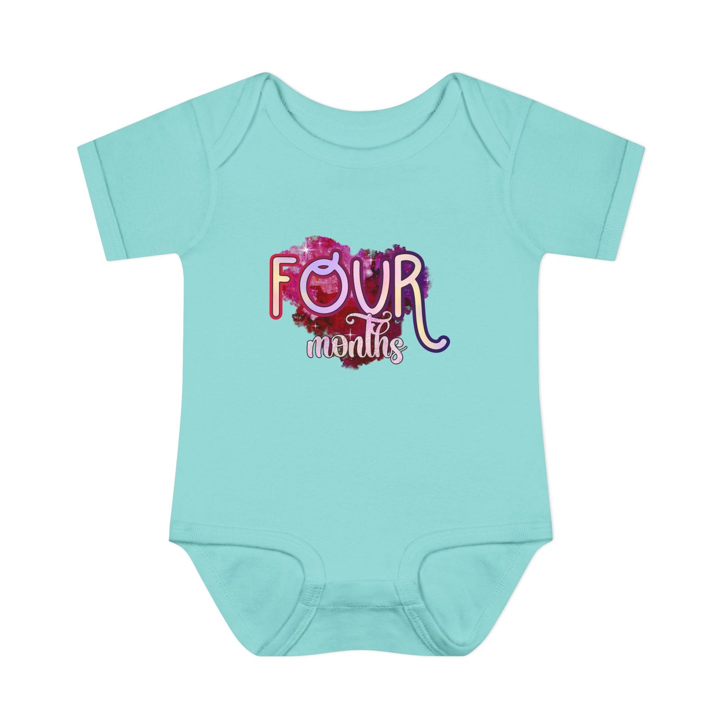 Stardust Baby Milestone Bodysuit-Four Months