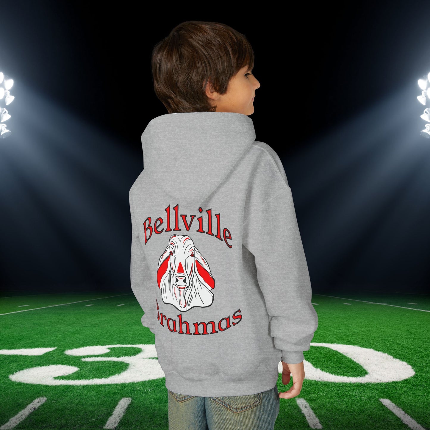 Bellville Brahmas Youth Heavy Blend Hoodie