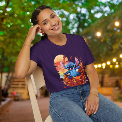 Autumn Leaves Stitch Adutl T-shirt