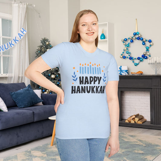 Happy Hanukkah 5 Adult T-shirt