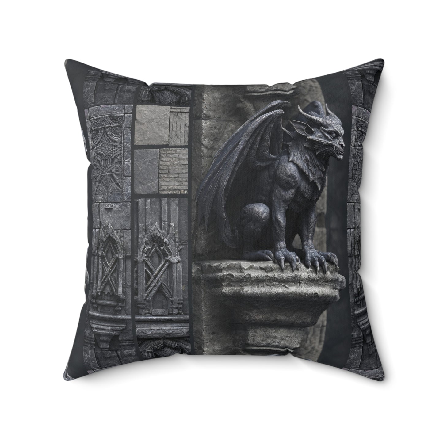 Gargoyle Vigil Throw Pillow