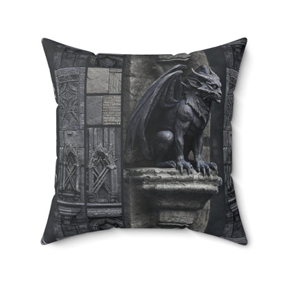 Gargoyle Vigil Throw Pillow