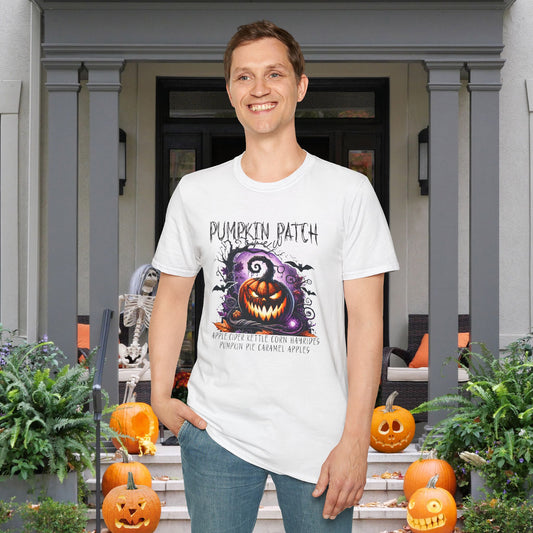 Spooky Pumpkin Patch Adult T-shirt