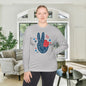 Patriotic Peace Adult Long Sleeve Tee