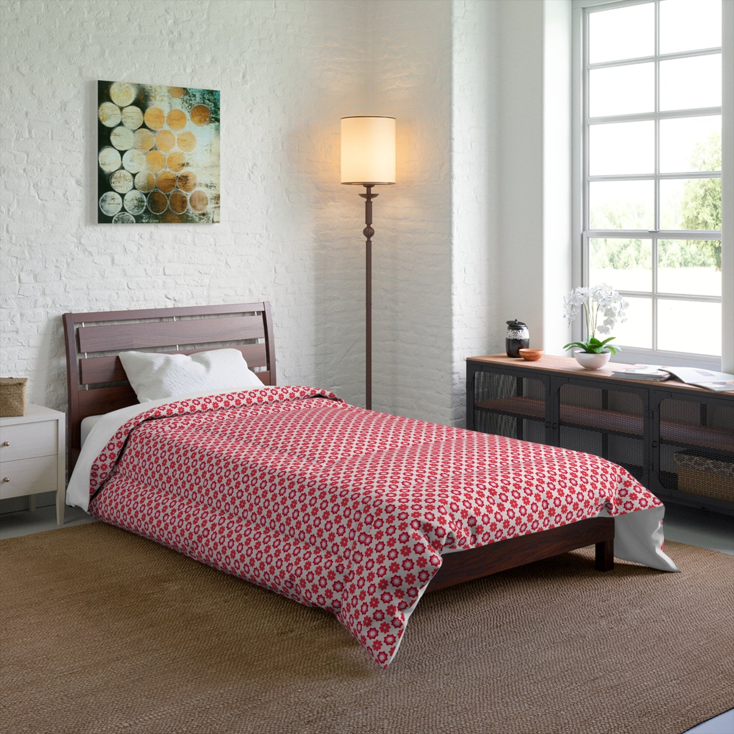 Scarlet Star Garden Comforter