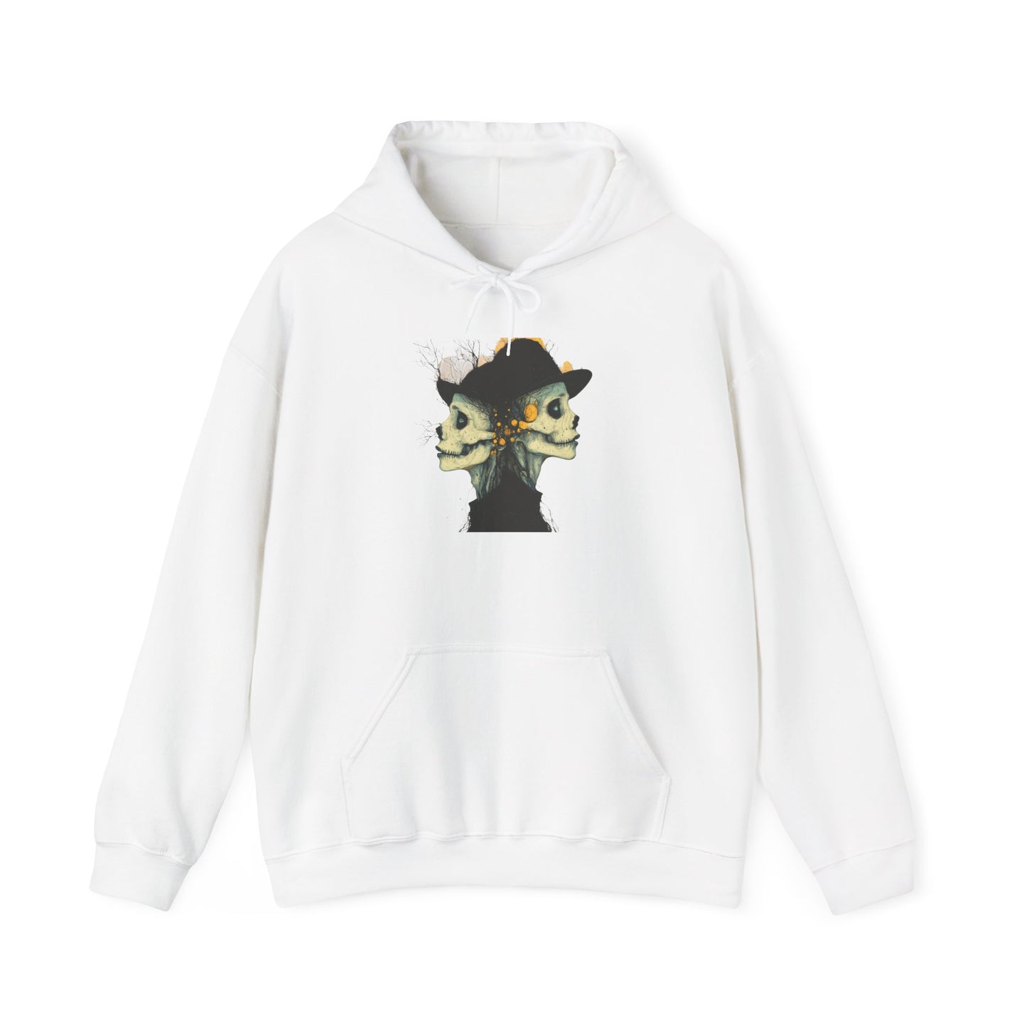 Creepy Skull Witches Heavy Blend™ Hooded Sweatshirt