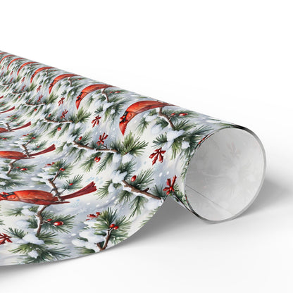 Cardinal Winter Elegance Wrapping Paper