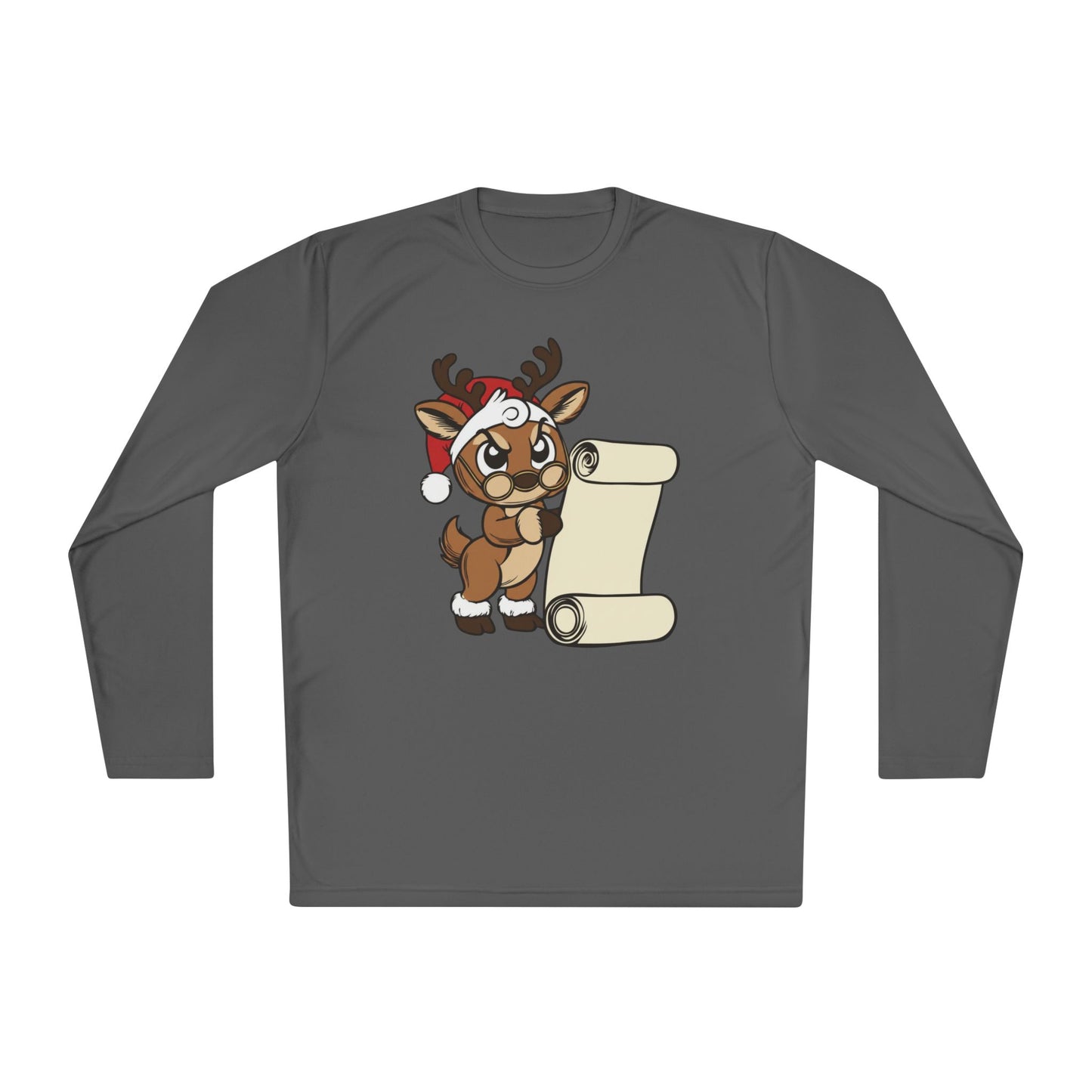 Reindeer Claus Adult Long Sleeve Tee