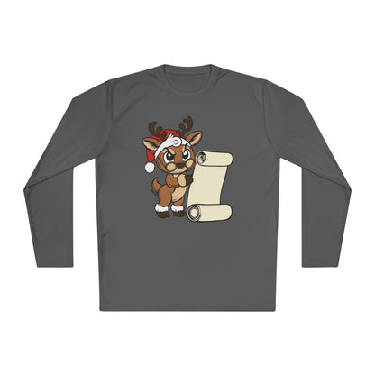 Reindeer Claus Adult Long Sleeve Tee